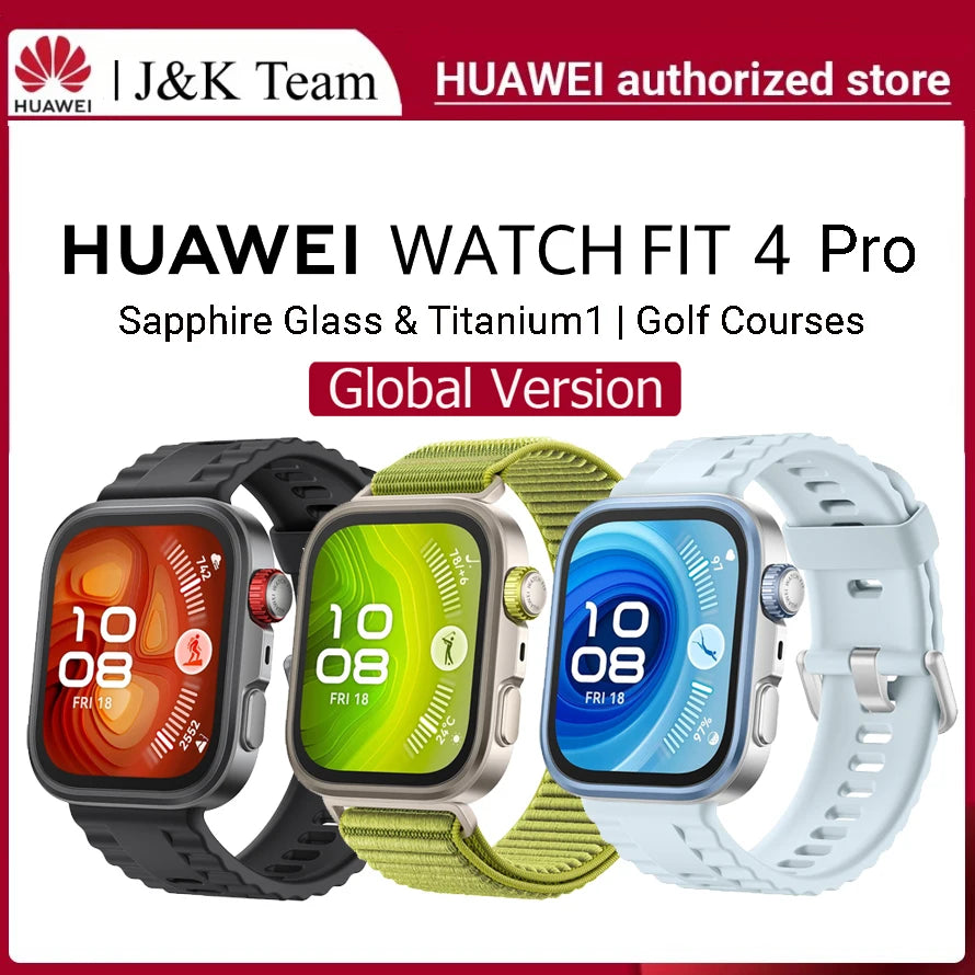 HUAWEI Watch Fit 4 Pro Smartwatch,1.82 inch AMOLED Display,Sapphire Glass,ECG,Heatrate Tracking,compatible with iOS and Android